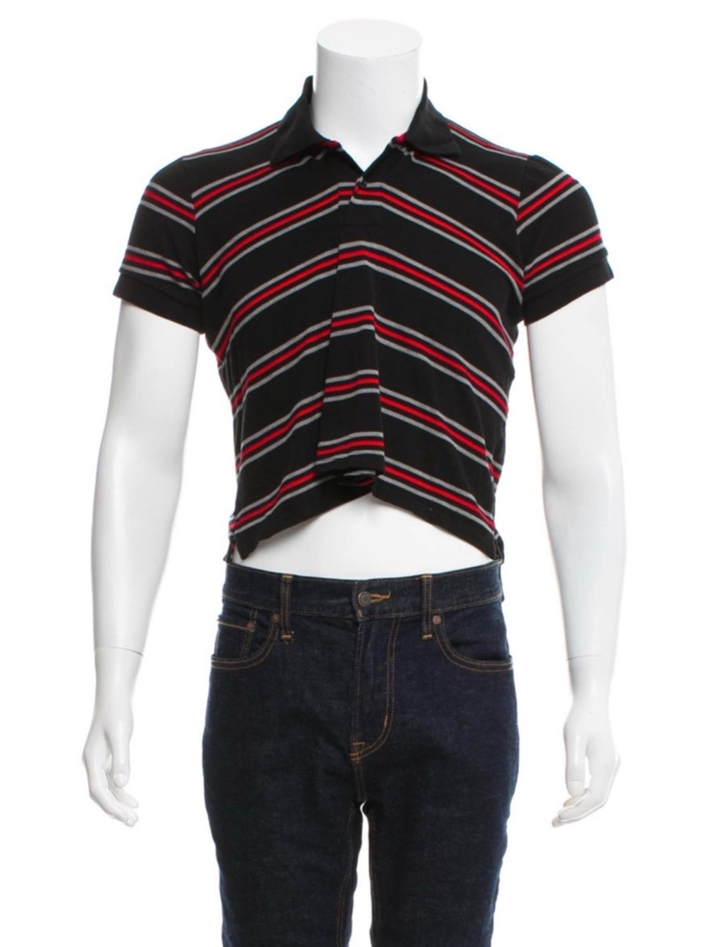 Balenciaga Runway Cropped Polo from S/S 2017 fashion show